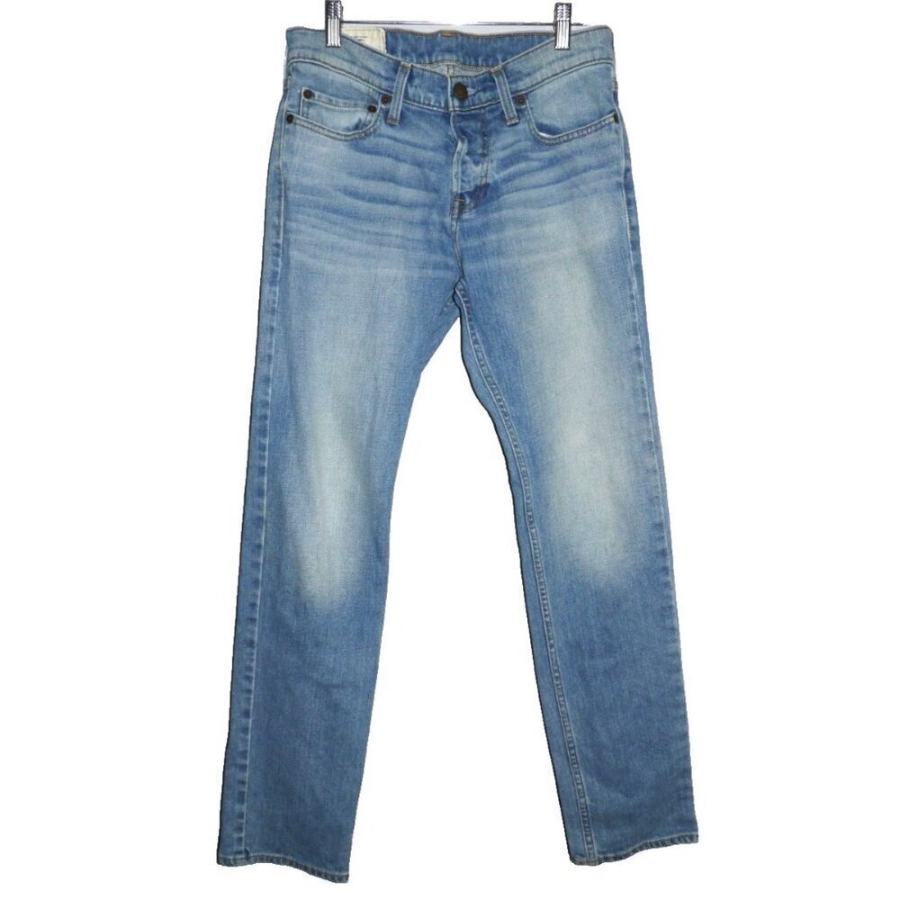 HOLLISTER California 1922 Skinny Faded Button Fly Blue Jeans Men's size 30 x 30